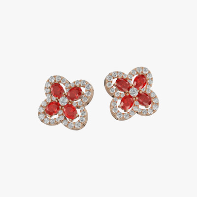 Hortensia Ruby Jewelry Earrings